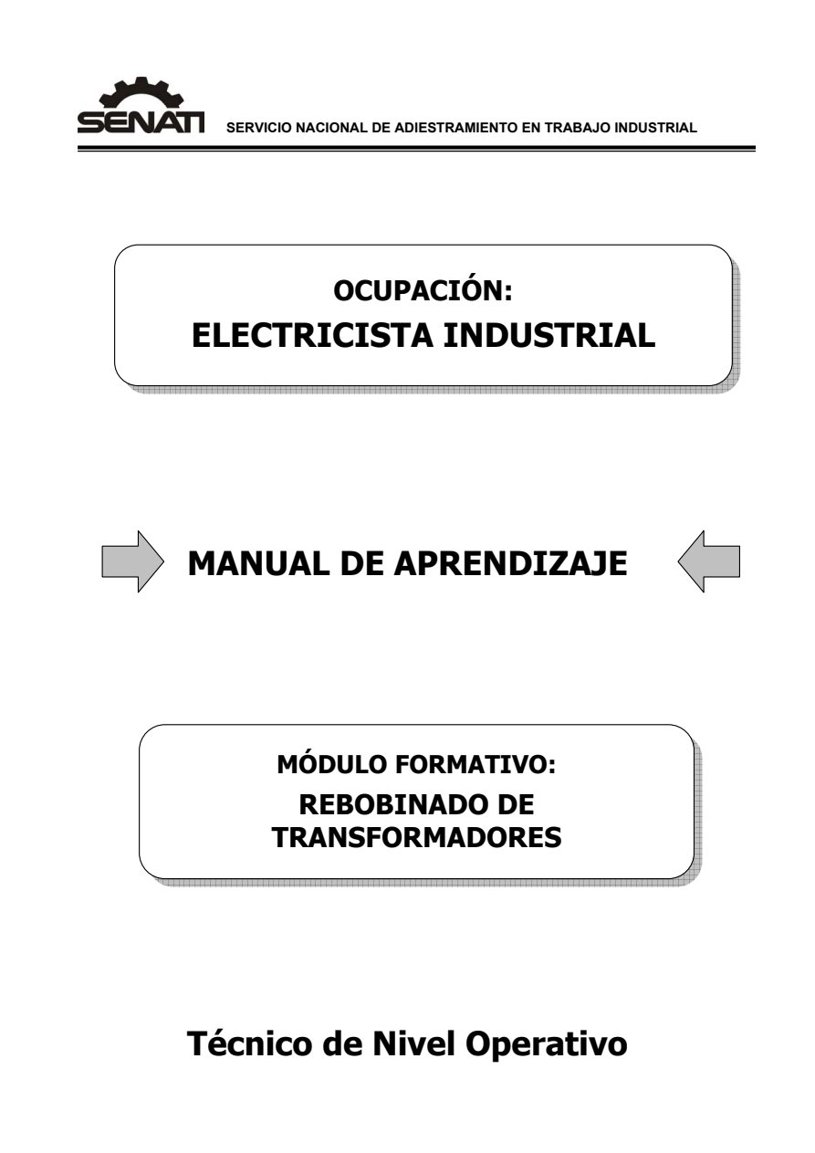 89000315 REBOBINADO DE TRANSFORMADORES